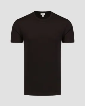 Czarny T-shirt męski Sunspel mtsh0007s-bkaa