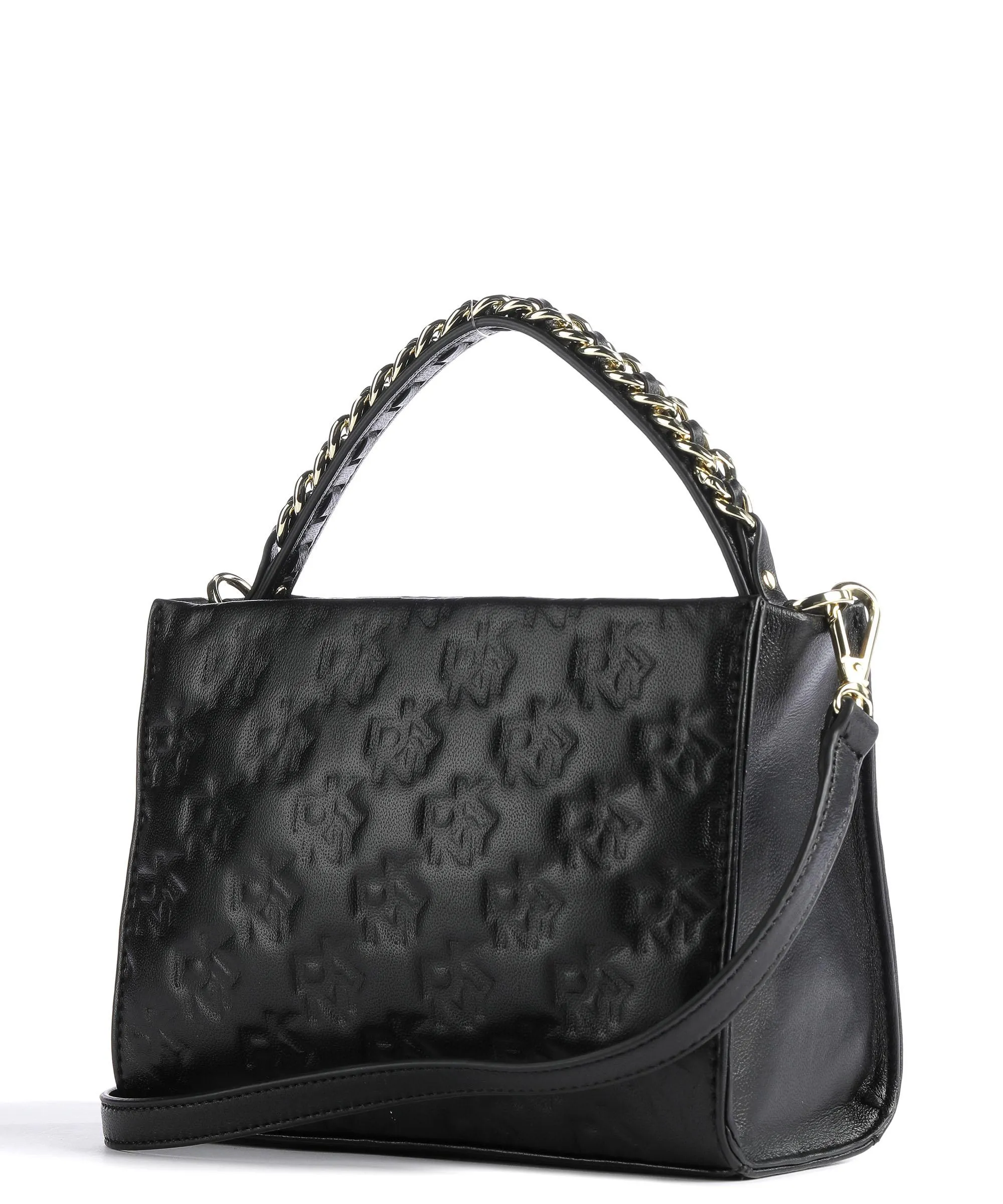  DKNY Carissa Borsa a mano cuoio di agnello nero  