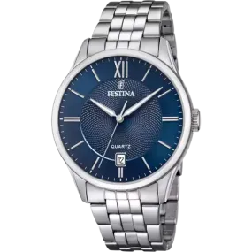 Festina | OROLOGIO FESTINA CLASSICS F20425/2 BLU CINTURINO IN ACCIAIO, UOMO