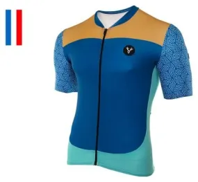 LeBram Aspin Blue Fitted Short Sleeve Jersey