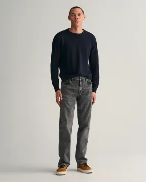 Regular Fit Black Wash Jeans