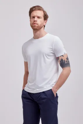 White Techno Jersey T-shirt
